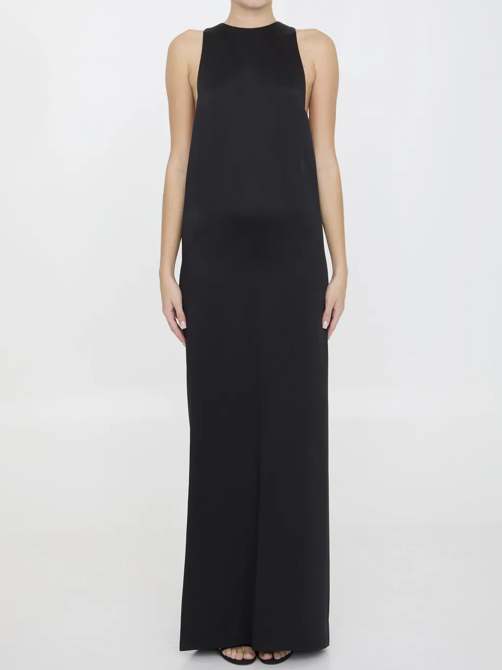 Saint Laurent Back-Tie Sleeveless Dress