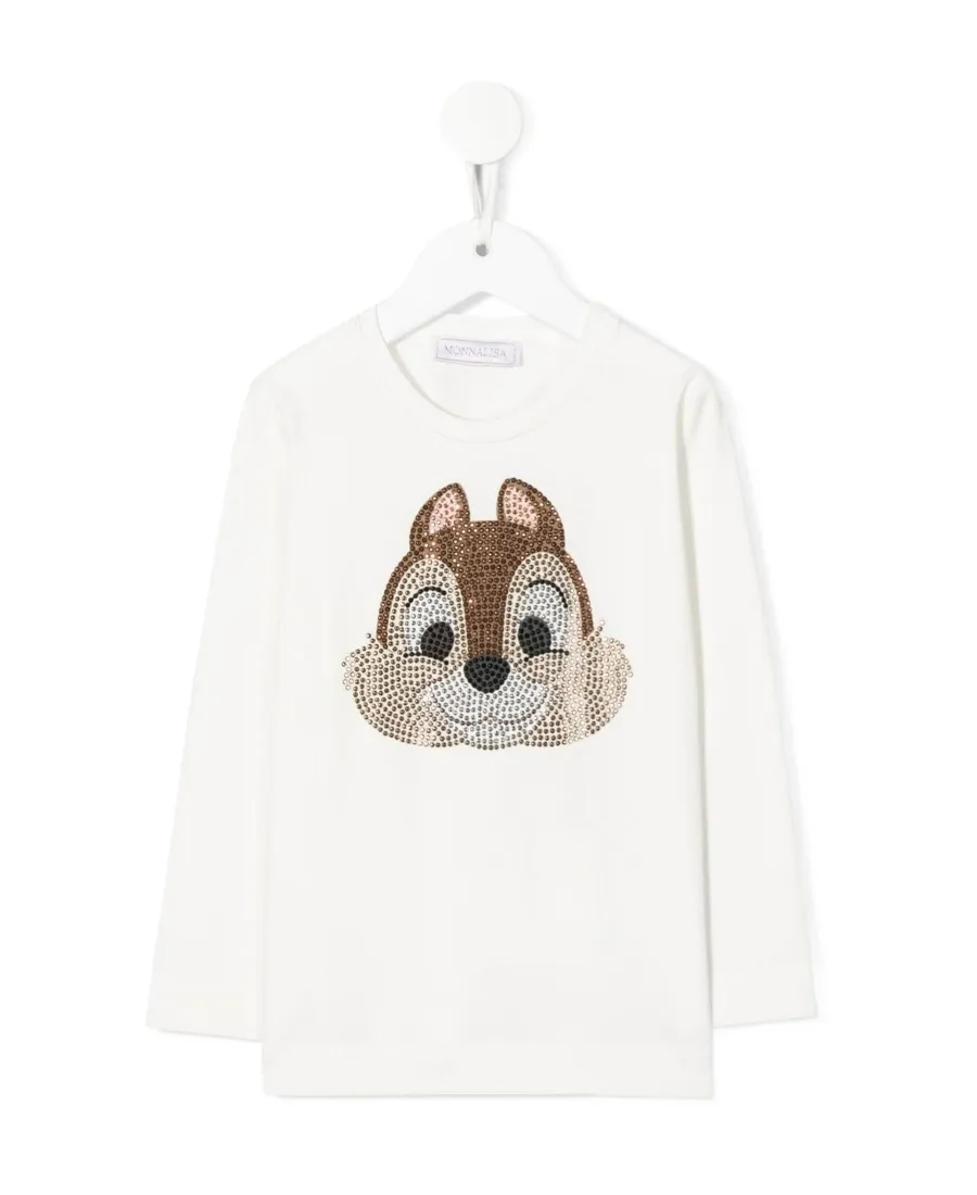 Monnalisa Chip Crewneck T-Shirt
