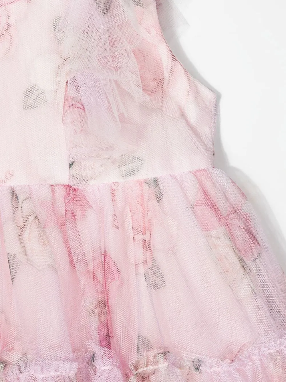 Floral-Print Tulle Dress