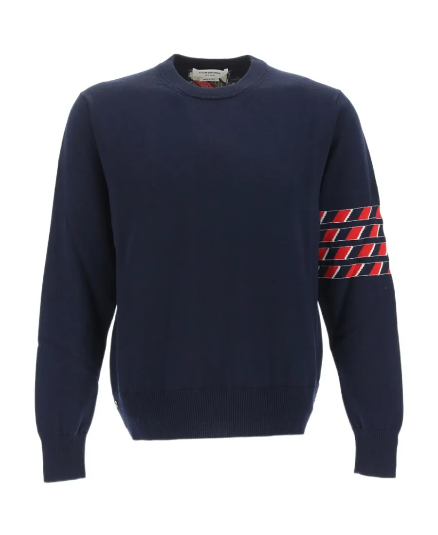 Lobster Intarsia 4-Bar Jumper