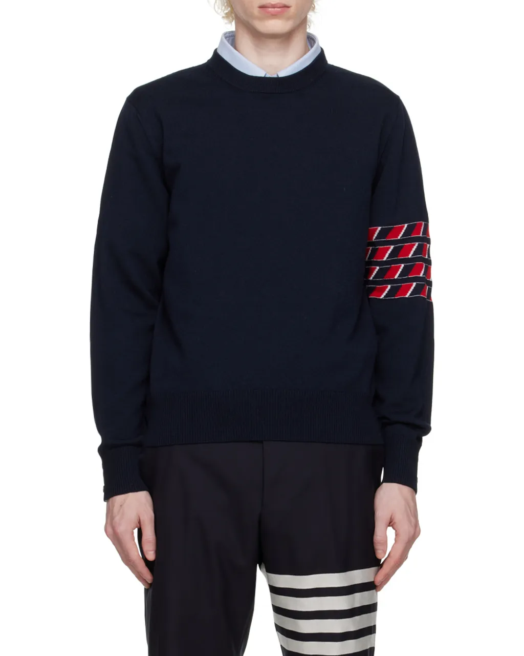 Lobster Intarsia 4-Bar Jumper