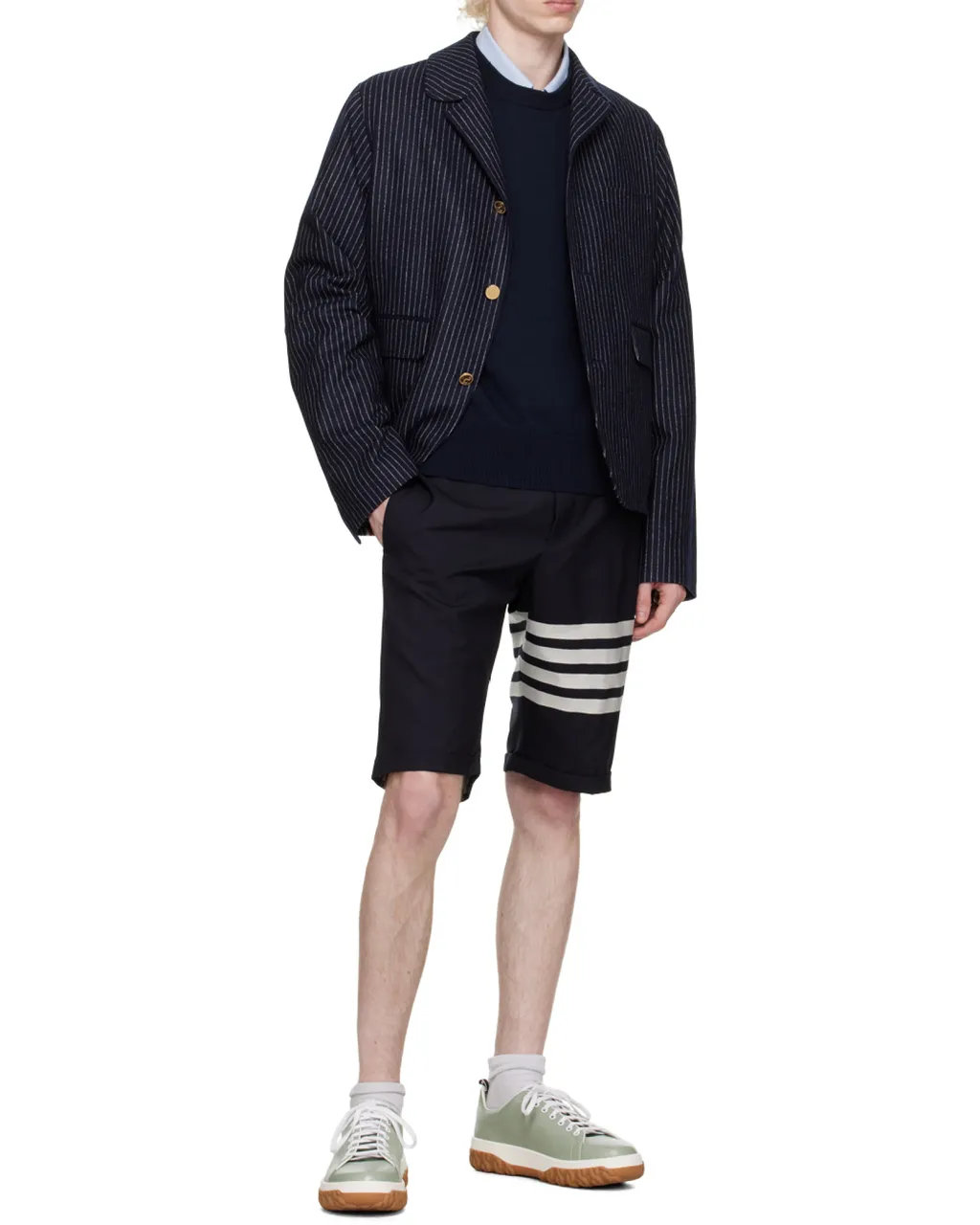 Lobster Intarsia 4-Bar Jumper