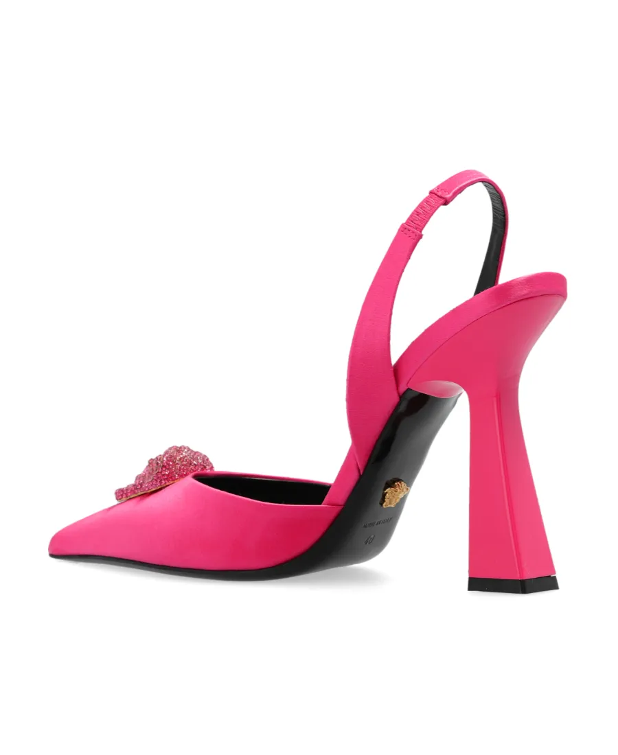 Versace La Medusa Pointed Toe Pumps