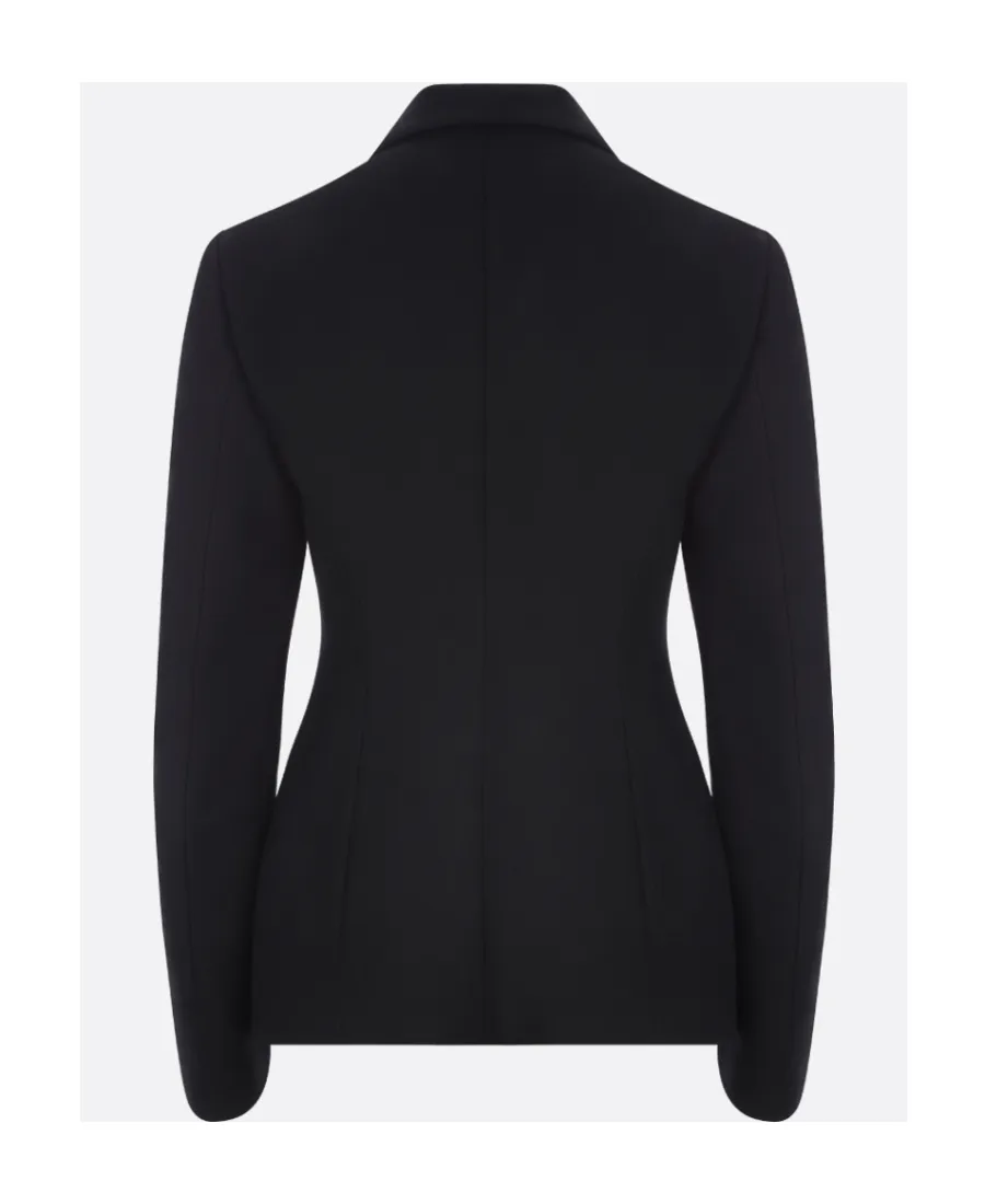 Alaa Double-Breasted Fitted Waist Blazer