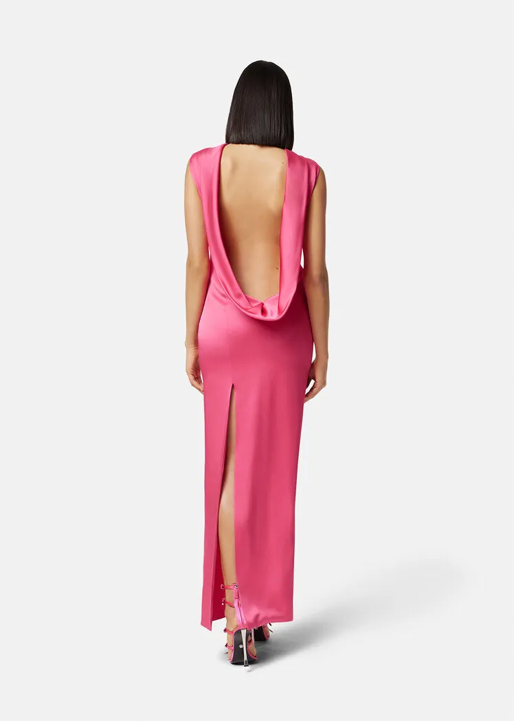 Versace Cowl-Back Sleeveless Maxi Dress