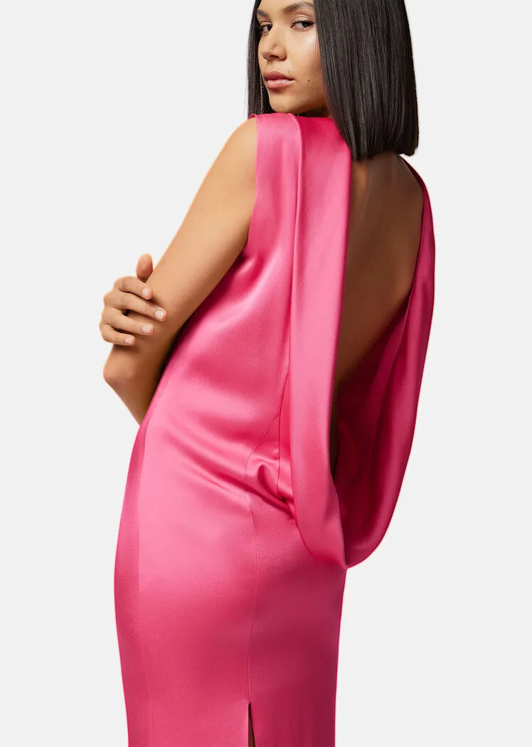 Versace Cowl-Back Sleeveless Maxi Dress