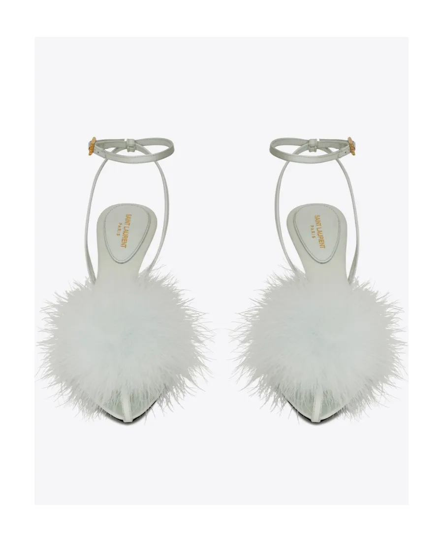 Saint Laurent Mae Pointed Toe Mules