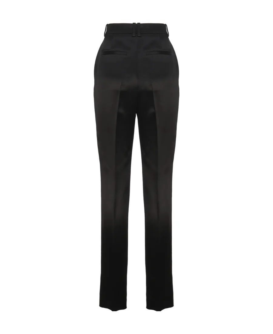 Saint Laurent High-Rise Pleated Trousers