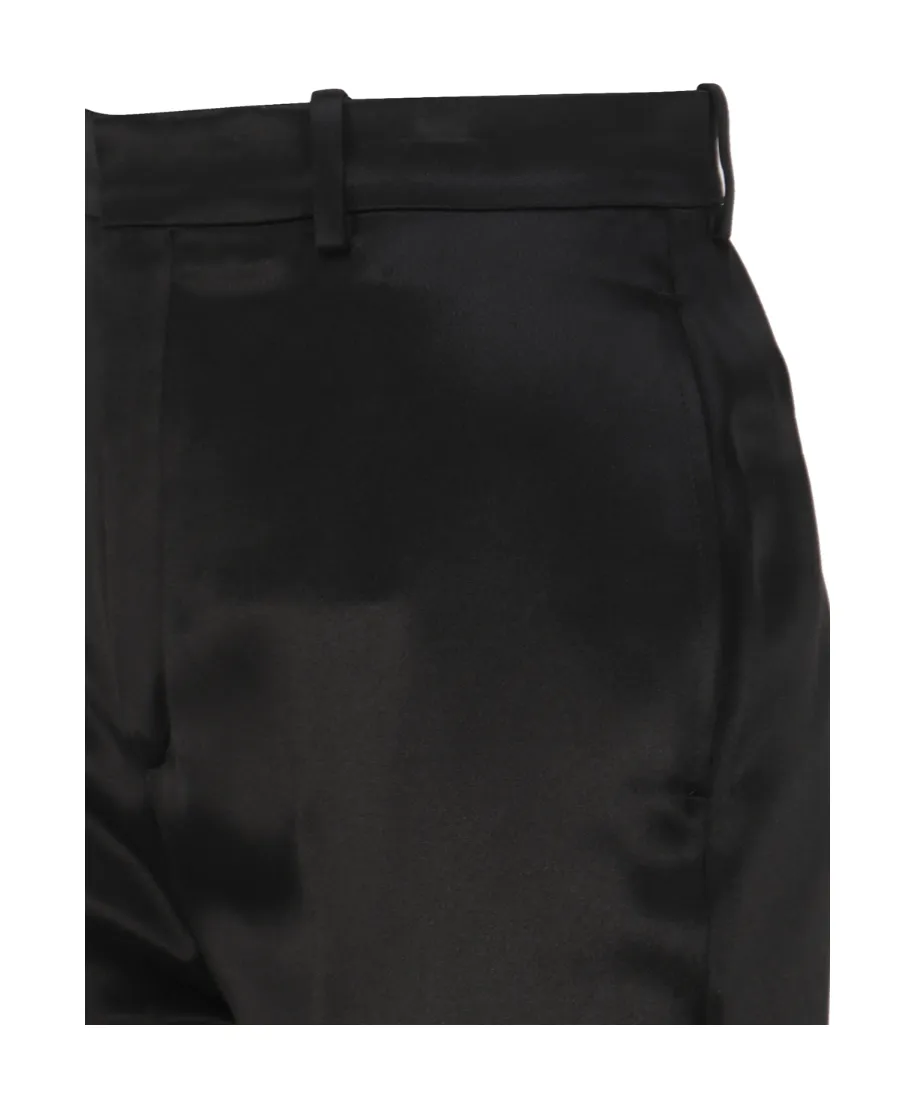 Saint Laurent High-Rise Pleated Trousers