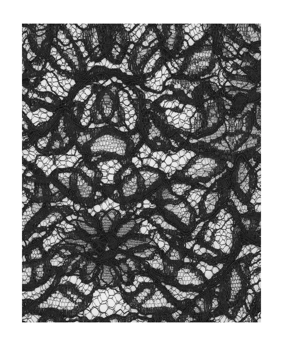 Saint Laurent Lace Detailed Straight Leg Trousers