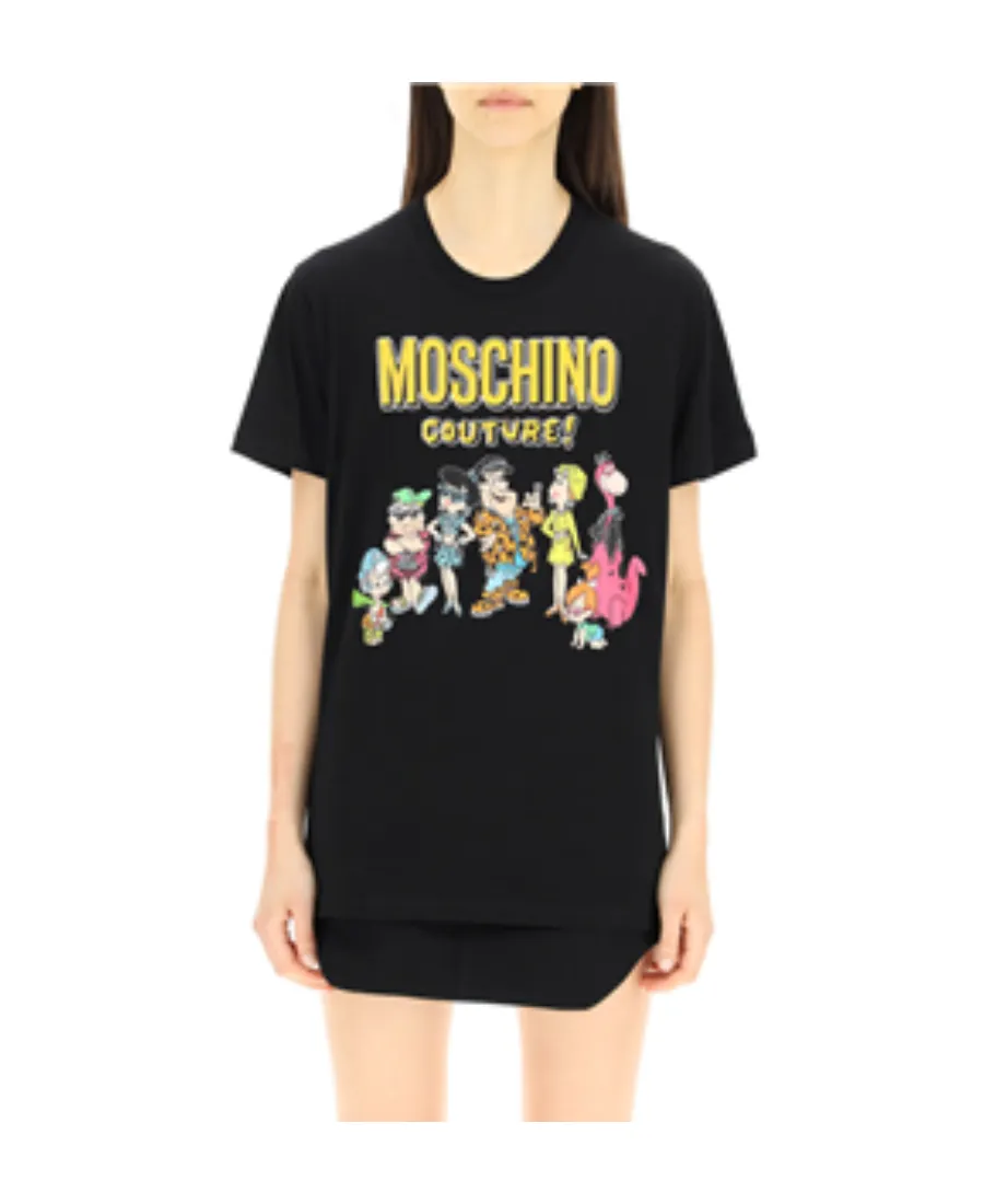 Moschino X Flinstones Graphic Printed T-Shirt