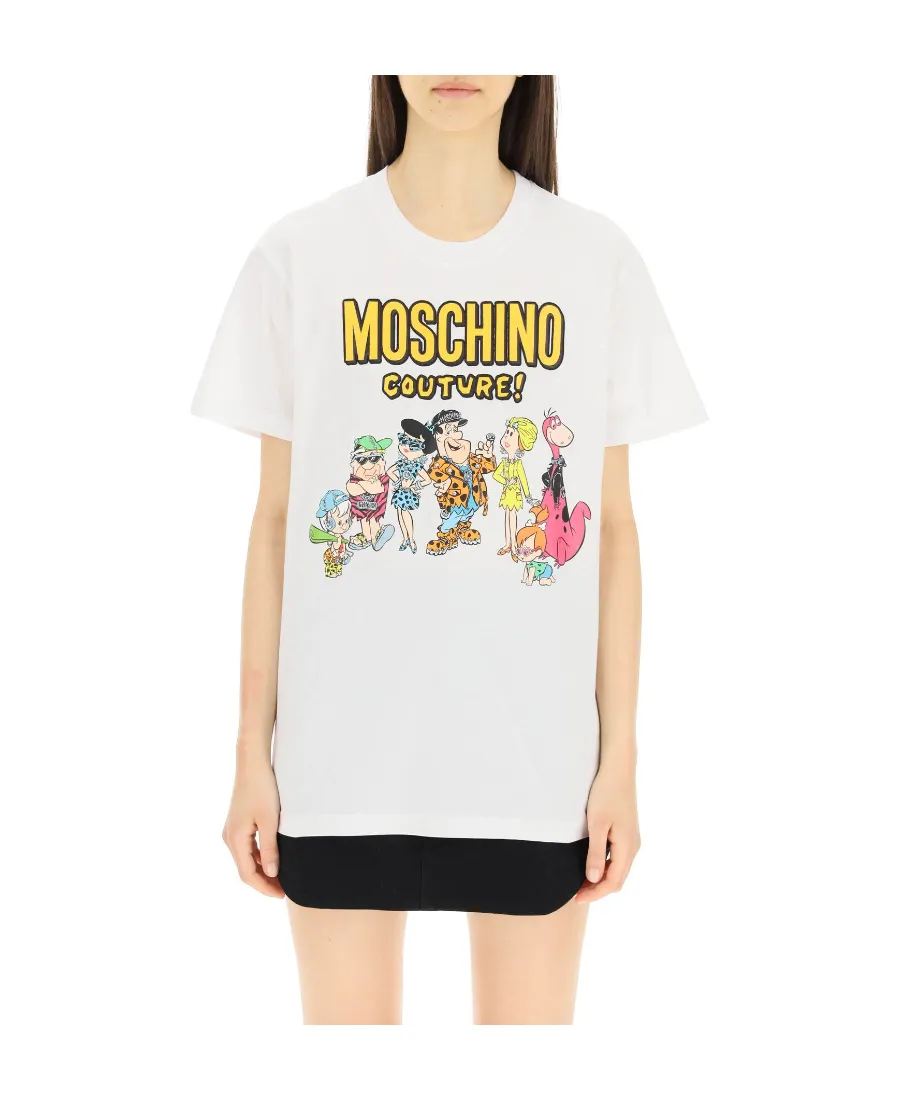 Moschino X Flinstones Graphic Printed T-Shirt