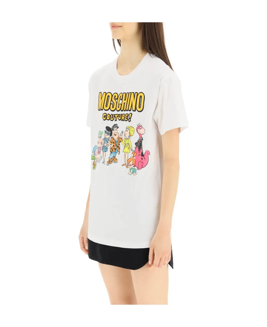 Moschino X Flinstones Graphic Printed T-Shirt