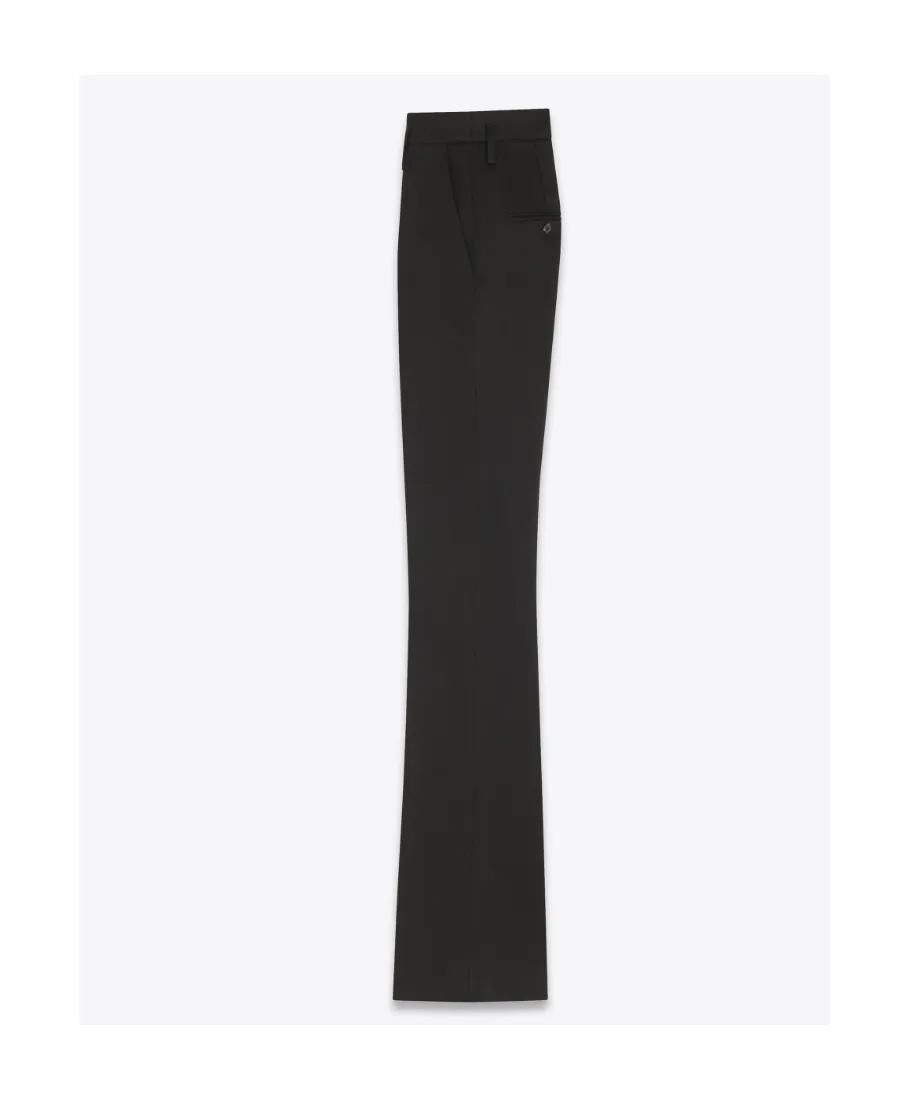 Saint Laurent High Waist Straight Leg Trousers