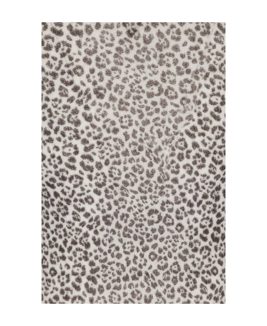 Saint Laurent Leopard Printed Long-Sleeved Top