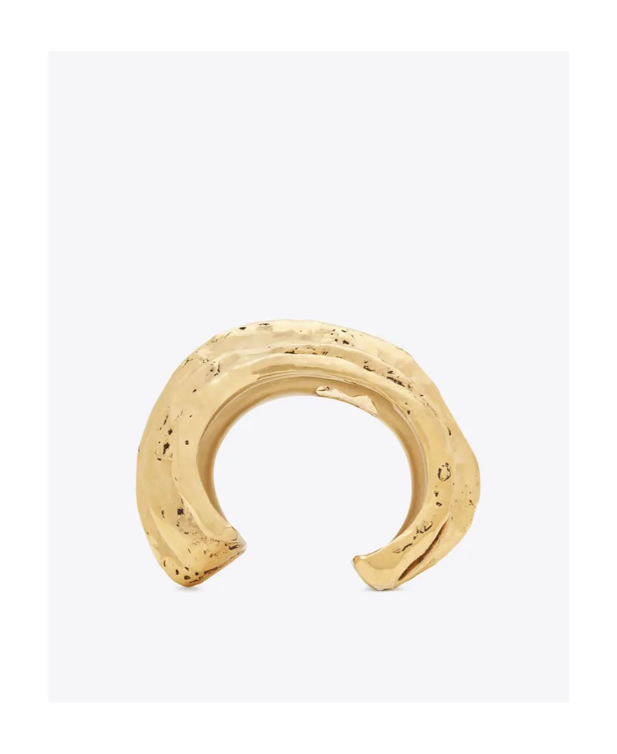 Tornado Crater Cuff Bracelet In Metal