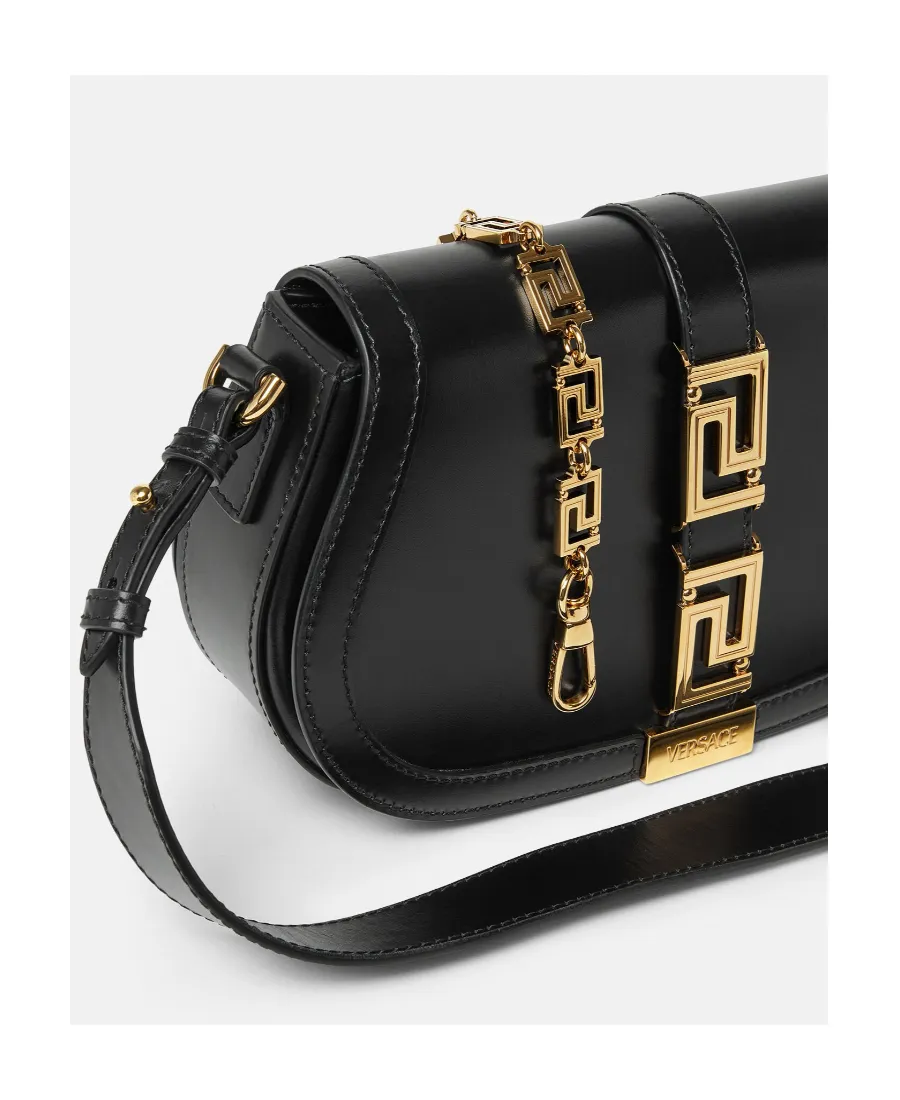 Versace Greca Fold-Over Crossbody Bag