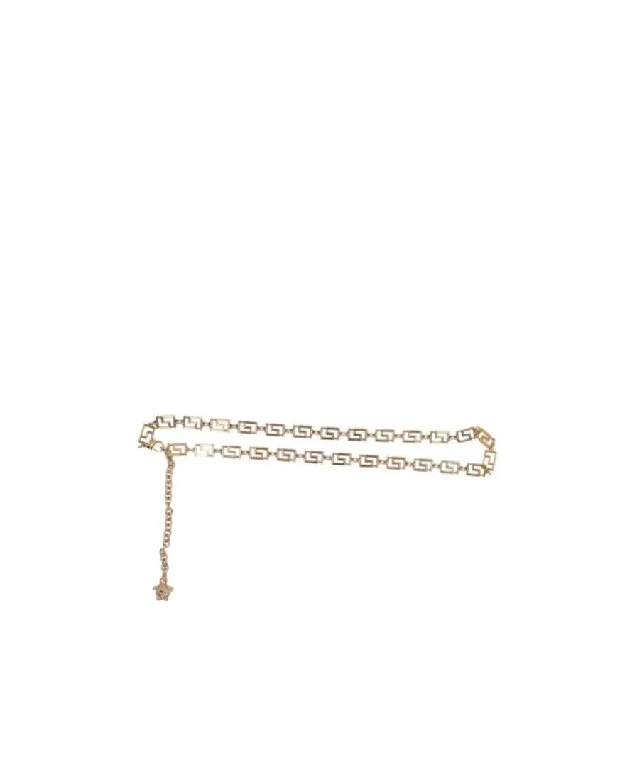 Versace Greca Medusa Pendant Chain Belt