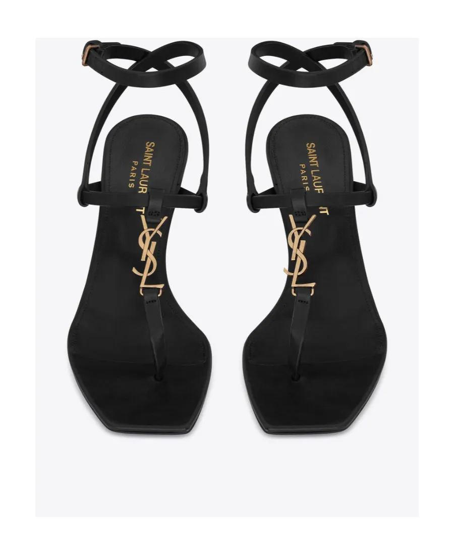 Saint Laurent Cassandre Open Toe Sandals