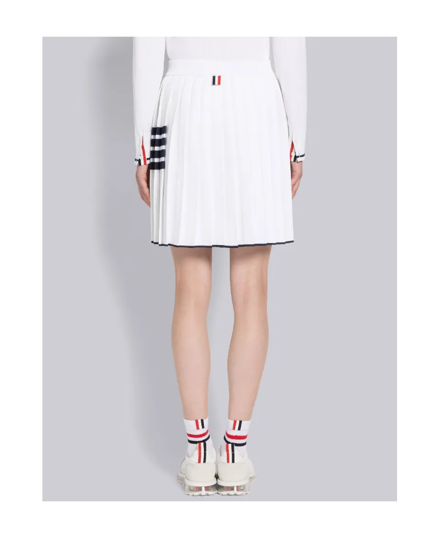 Thom Browne 4-Bar High Waist Pleated Skirt