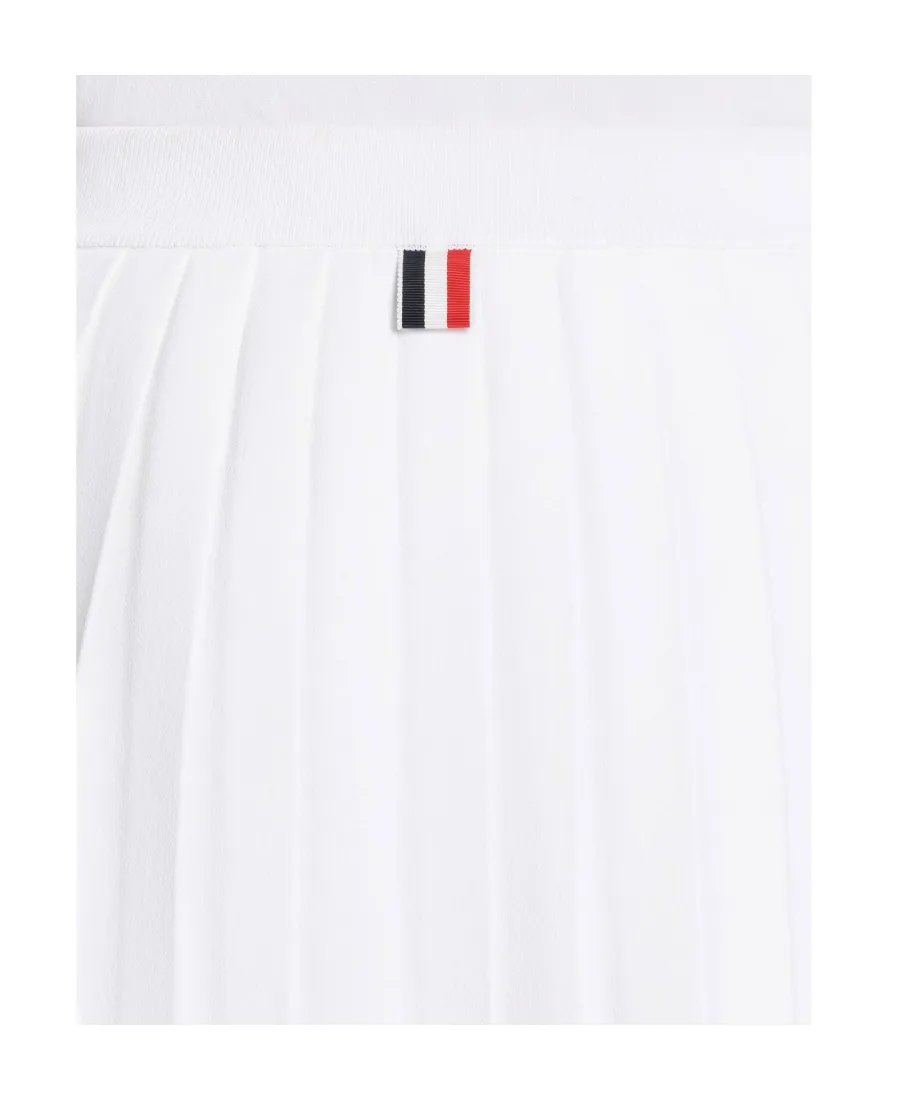 Thom Browne 4-Bar High Waist Pleated Skirt