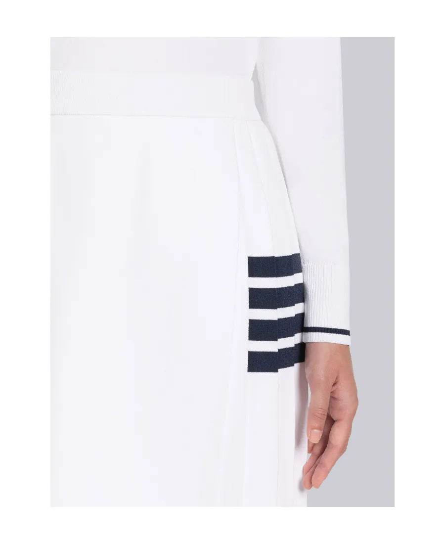 Thom Browne 4-Bar High Waist Pleated Skirt