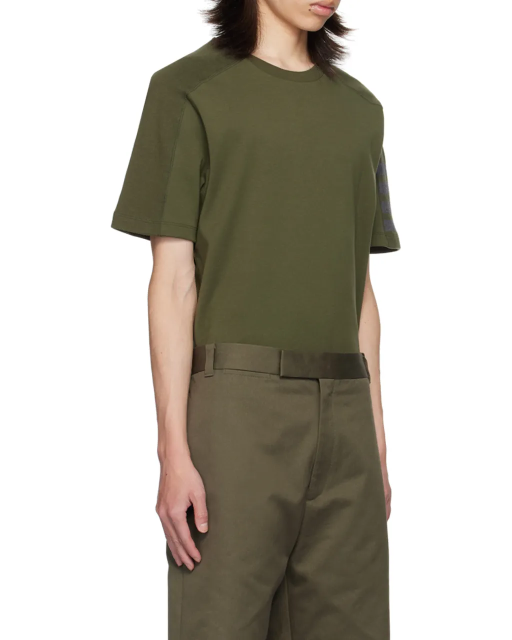 Thom Browne 4-Bar Stripe Crewneck T-Shirt