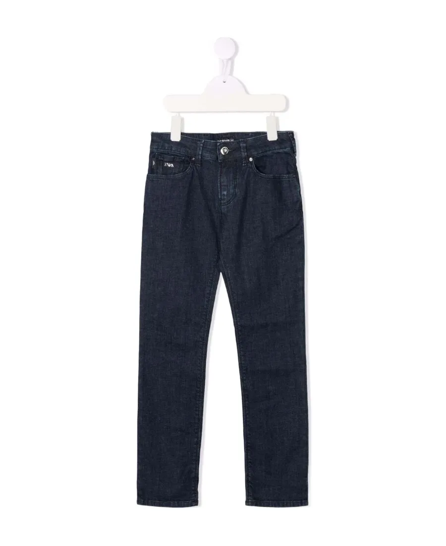 Mid-Rise Straight-Leg Trousers