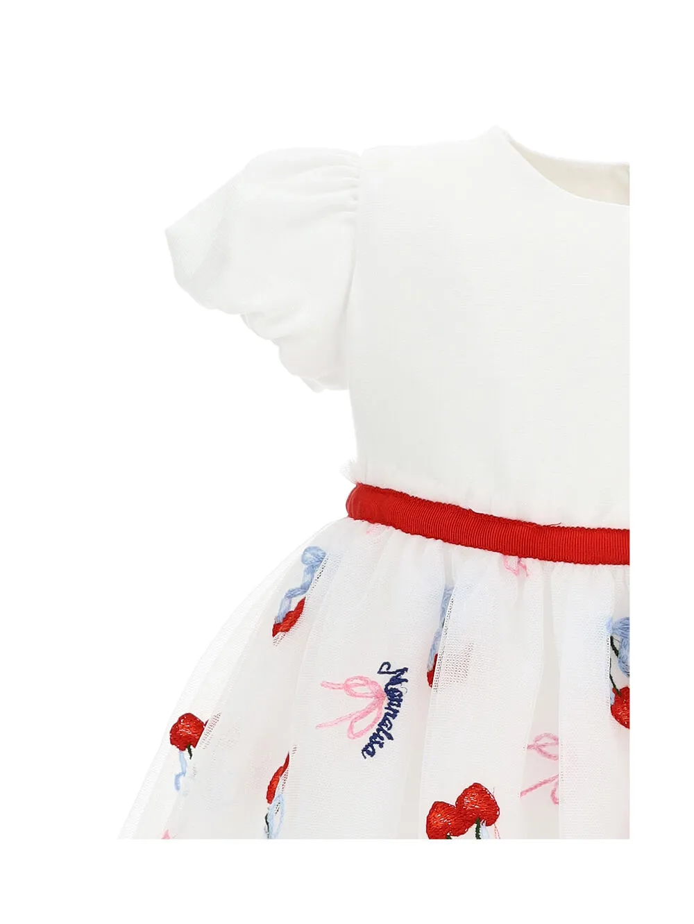 Cherry-Print Short-Sleeve Dress