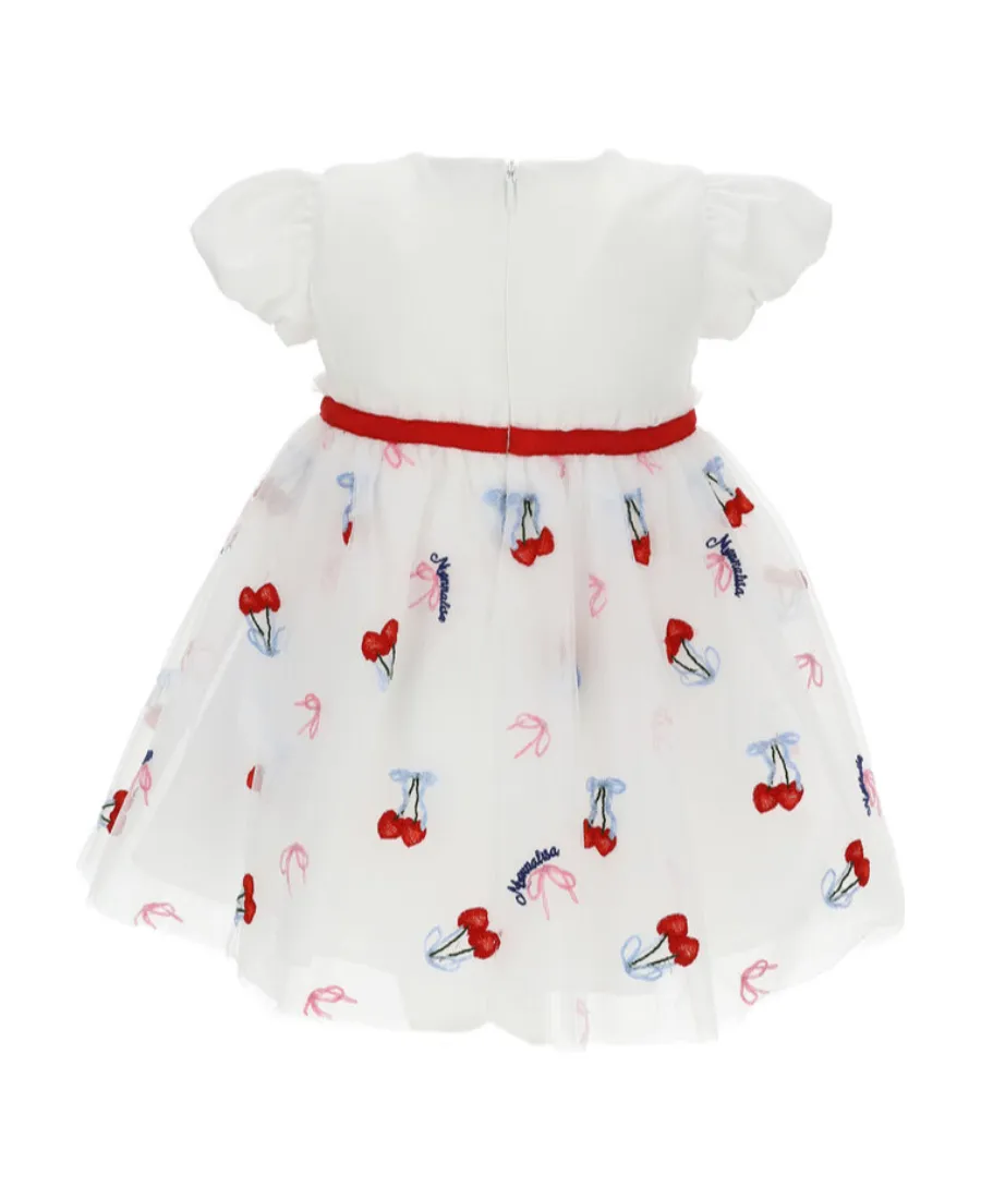 Cherry-Print Short-Sleeve Dress