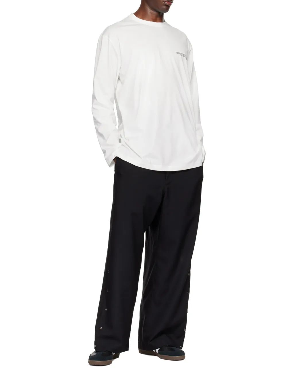 Y-3 Logo Printed Long Sleeved T-Shirt