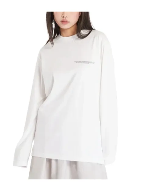 Y-3 Logo Printed Long Sleeved T-Shirt