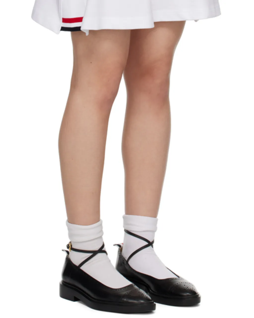 Thom Browne Pique Flared Short-Sleeved Tennis Dress