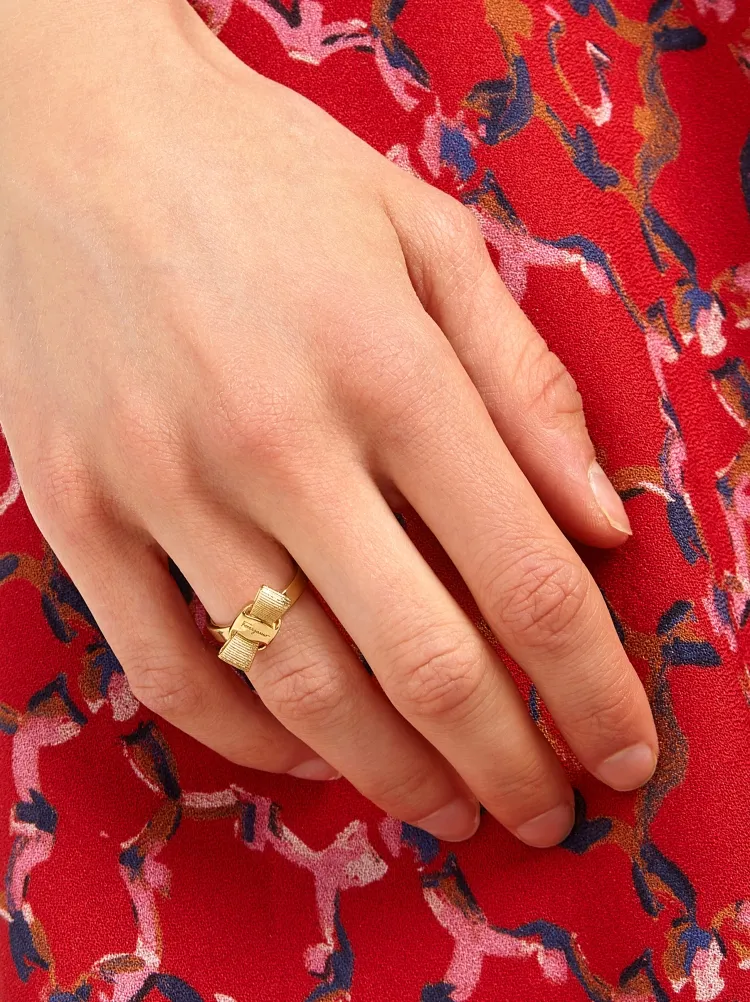 Ferragamo Bow-Detailed Ring