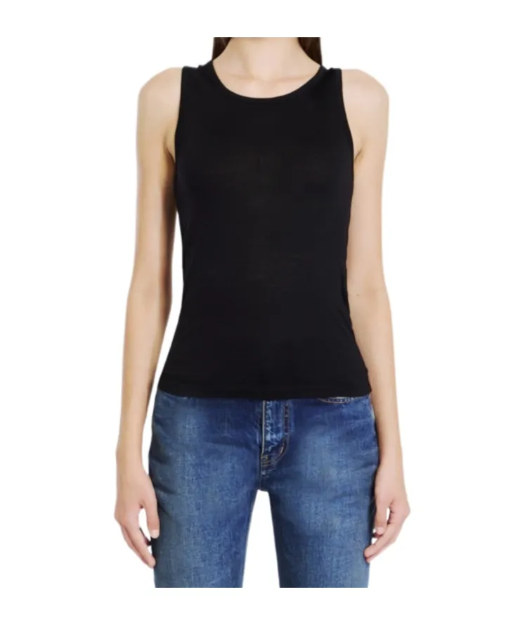 Saint Laurent Cassandre Sleeveless Top
