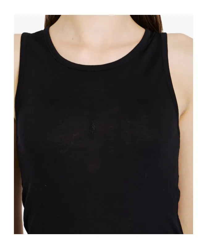 Saint Laurent Cassandre Sleeveless Top
