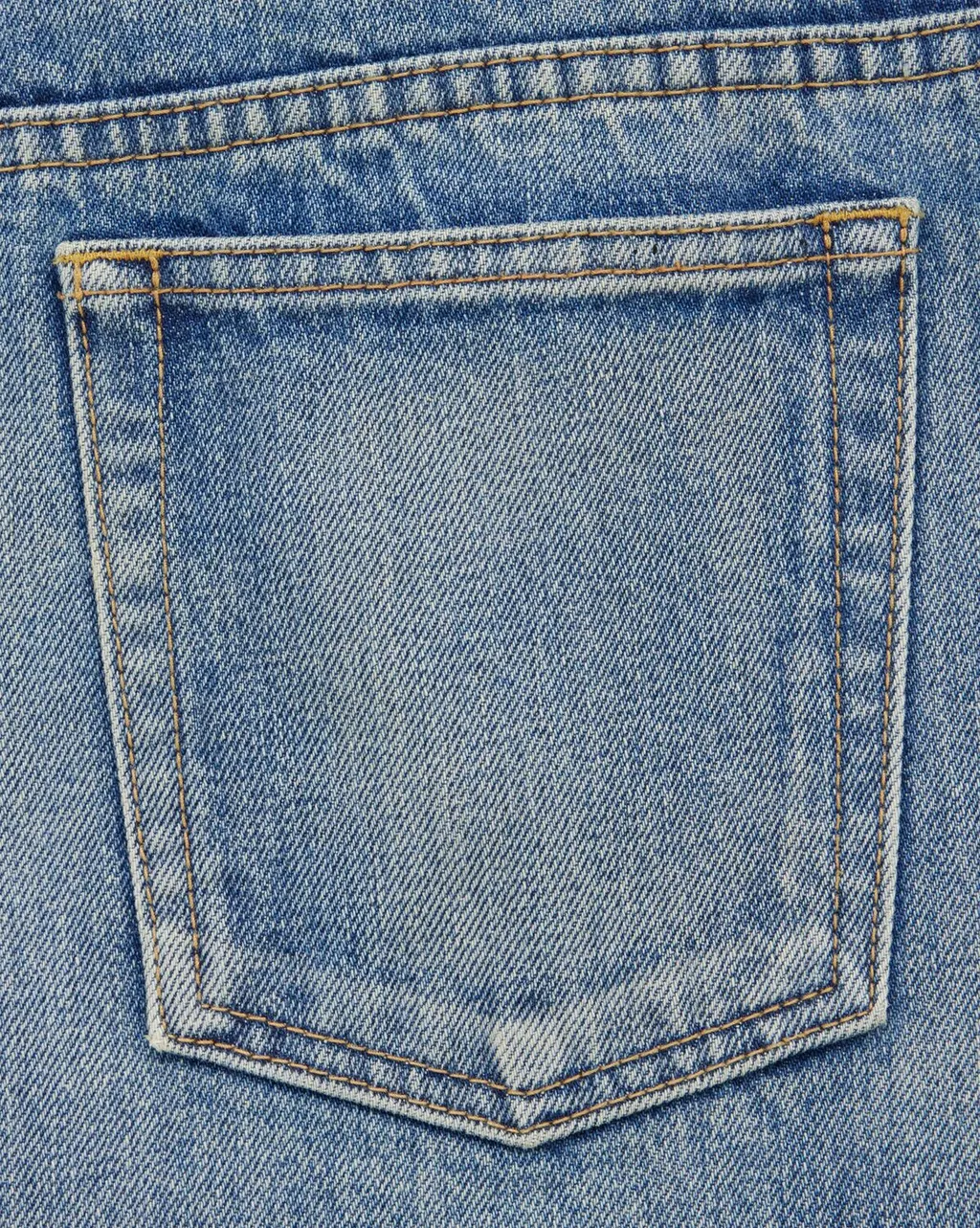 Saint Laurent Benjamin Straight-Leg Denim Jeans