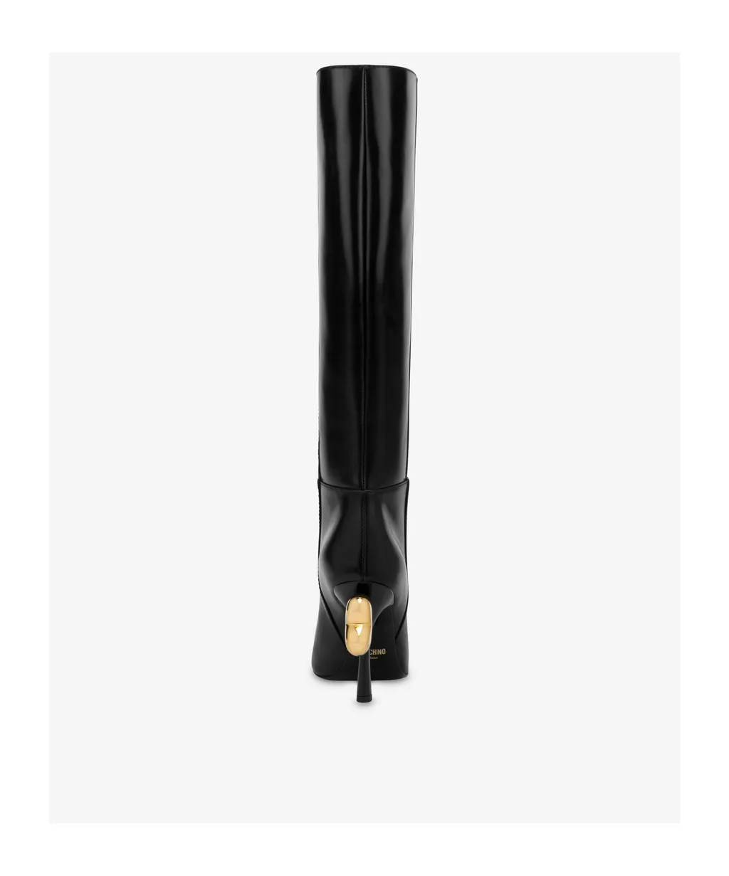 Moschino Heart Sculpted Heel Boots