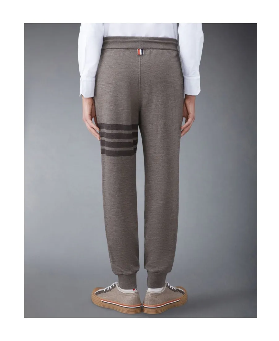 Thom Browne Four Bar Drawstring Joggers