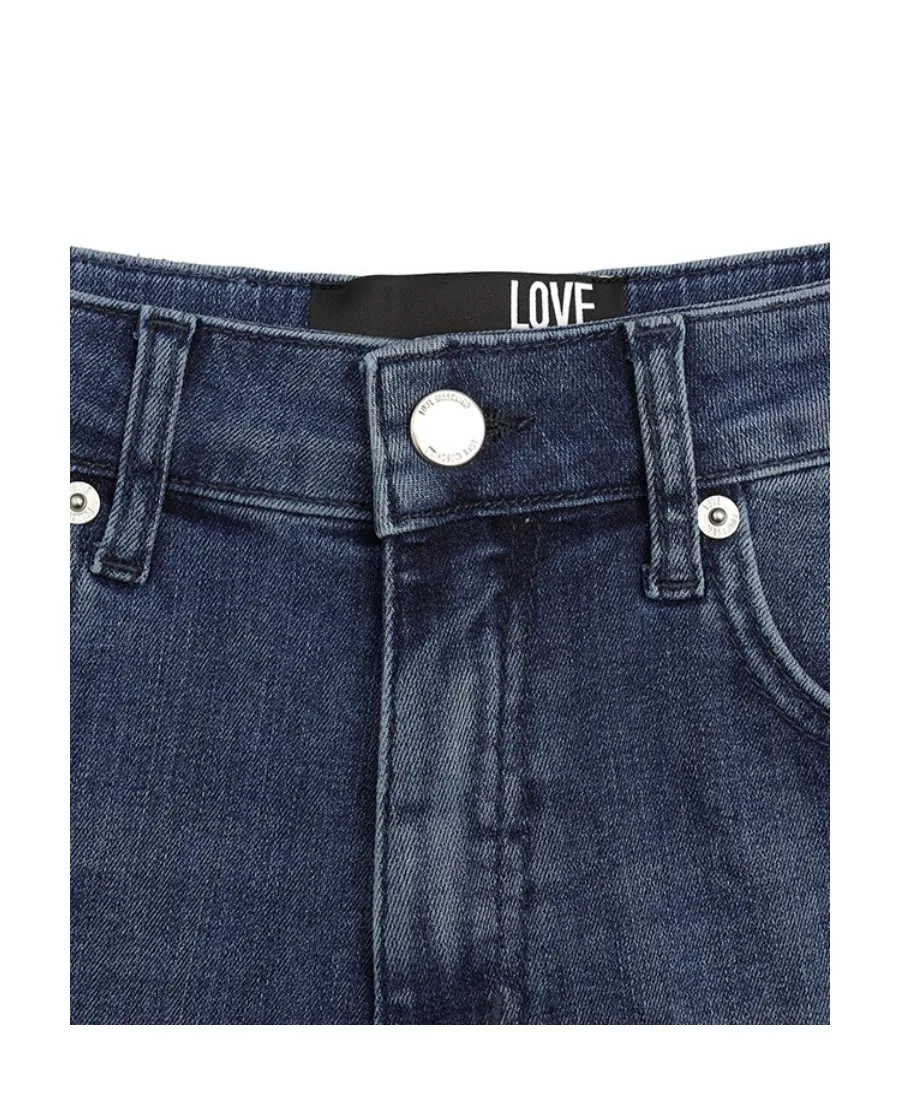 Logo Denim Shorts