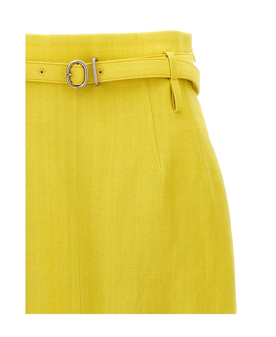 Jil Sander Belted Midi Skirt