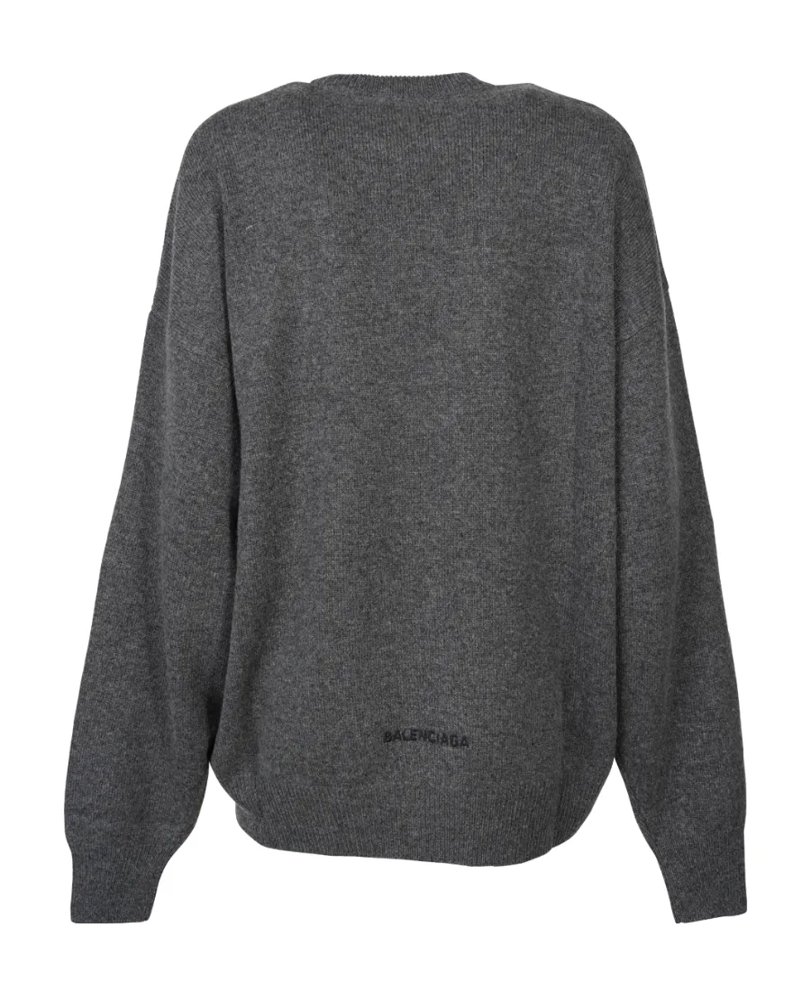 Logo Embroidered Knit Jumper
