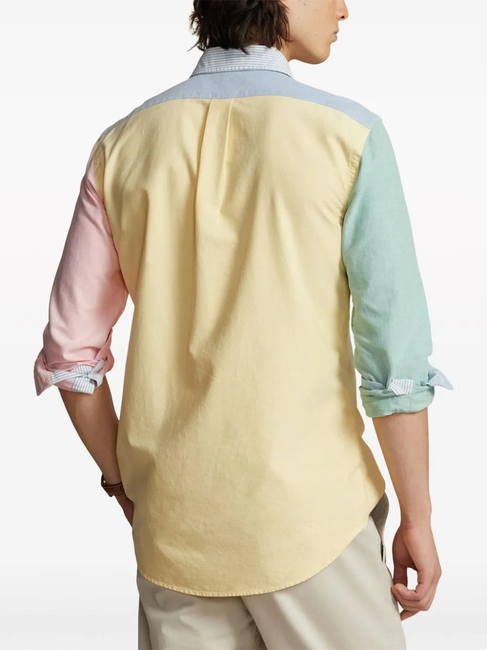 Polo Ralph Lauren Oxford Colour-Block Long-Sleeved Shirt