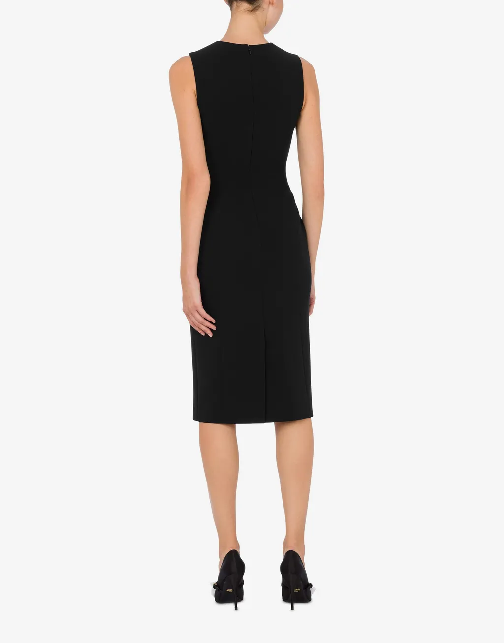 Moschino Heart-Detailed Sleeveless Midi Dress