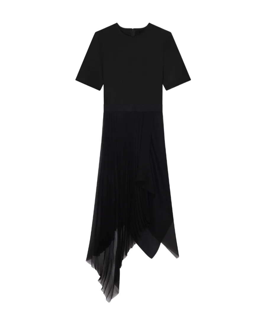 Givenchy Asymmetrical Short-Sleeved Dress