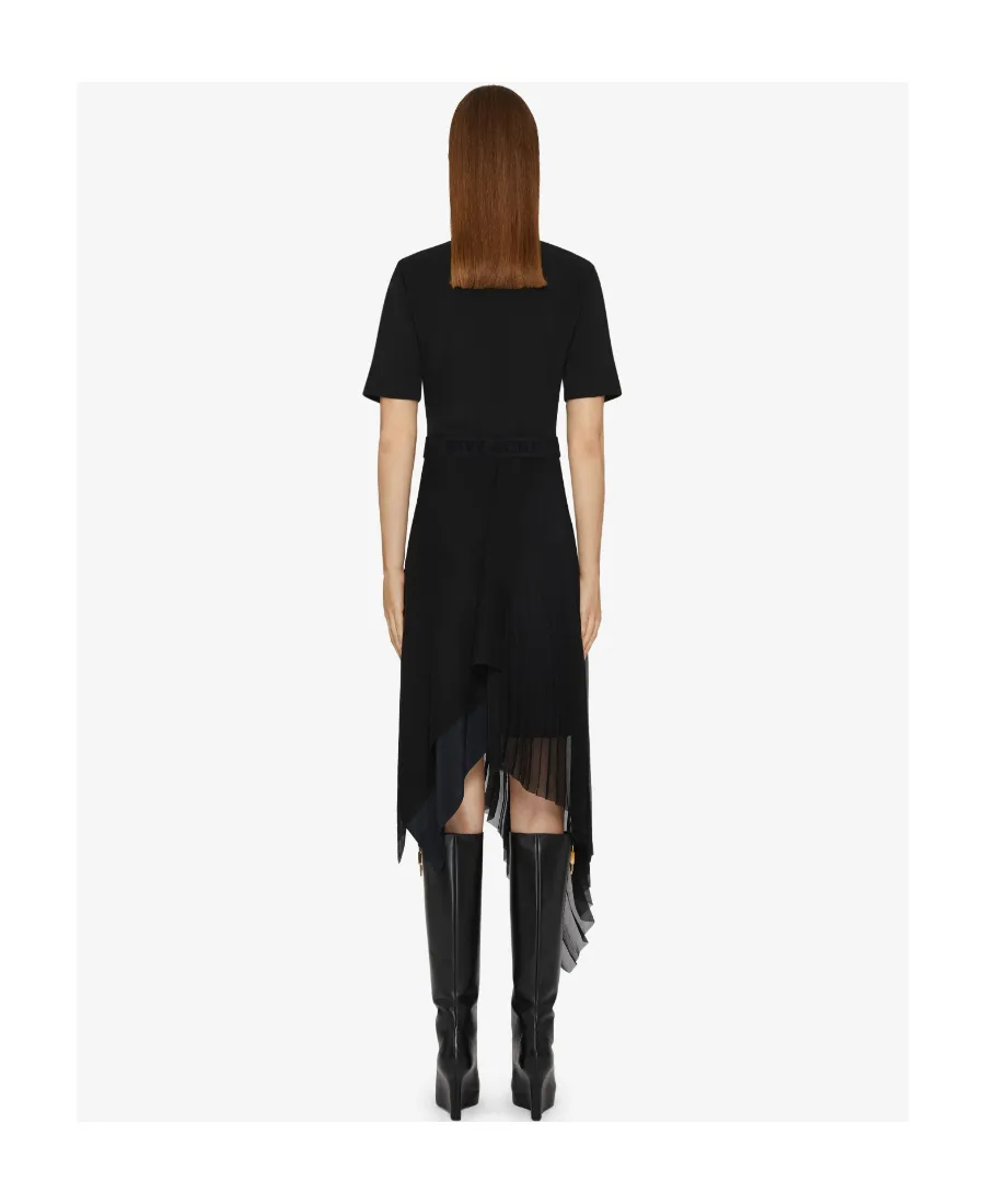 Givenchy Asymmetrical Short-Sleeved Dress