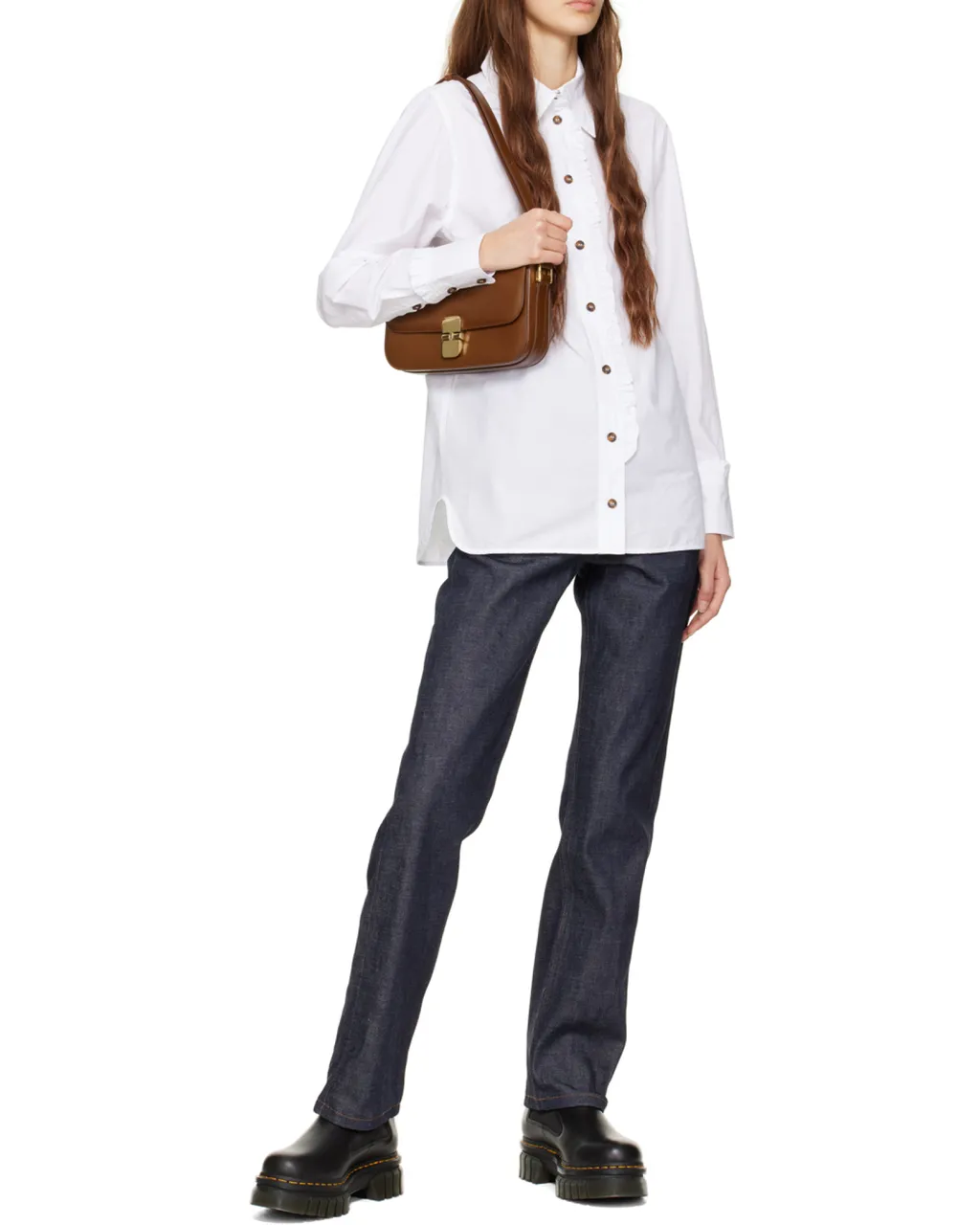 A.P.C. Grace Foldover Shoulder Bag