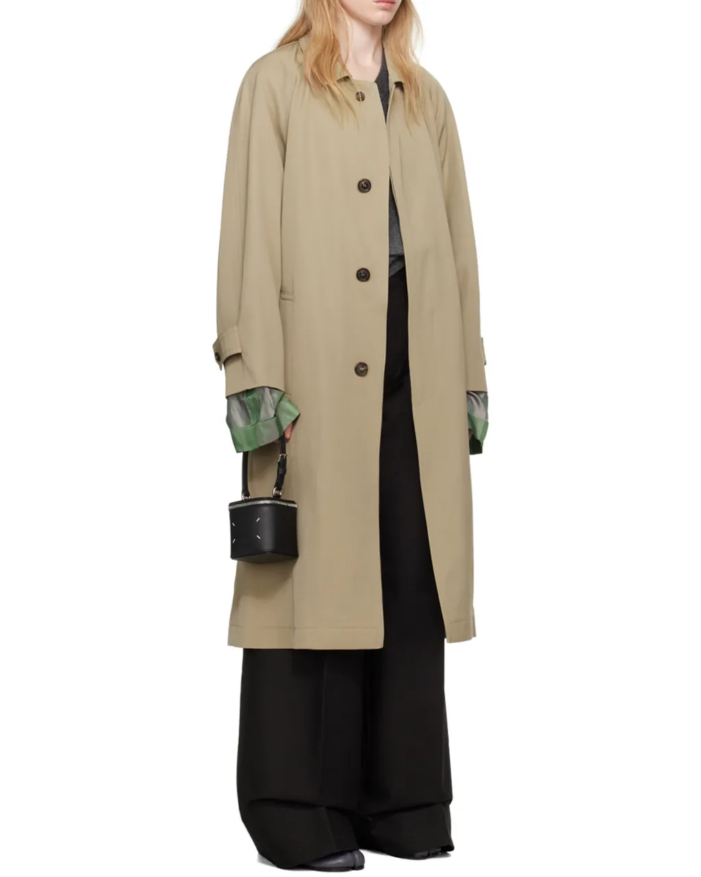 Maison Margiela Belted Sleeved Trench Coat