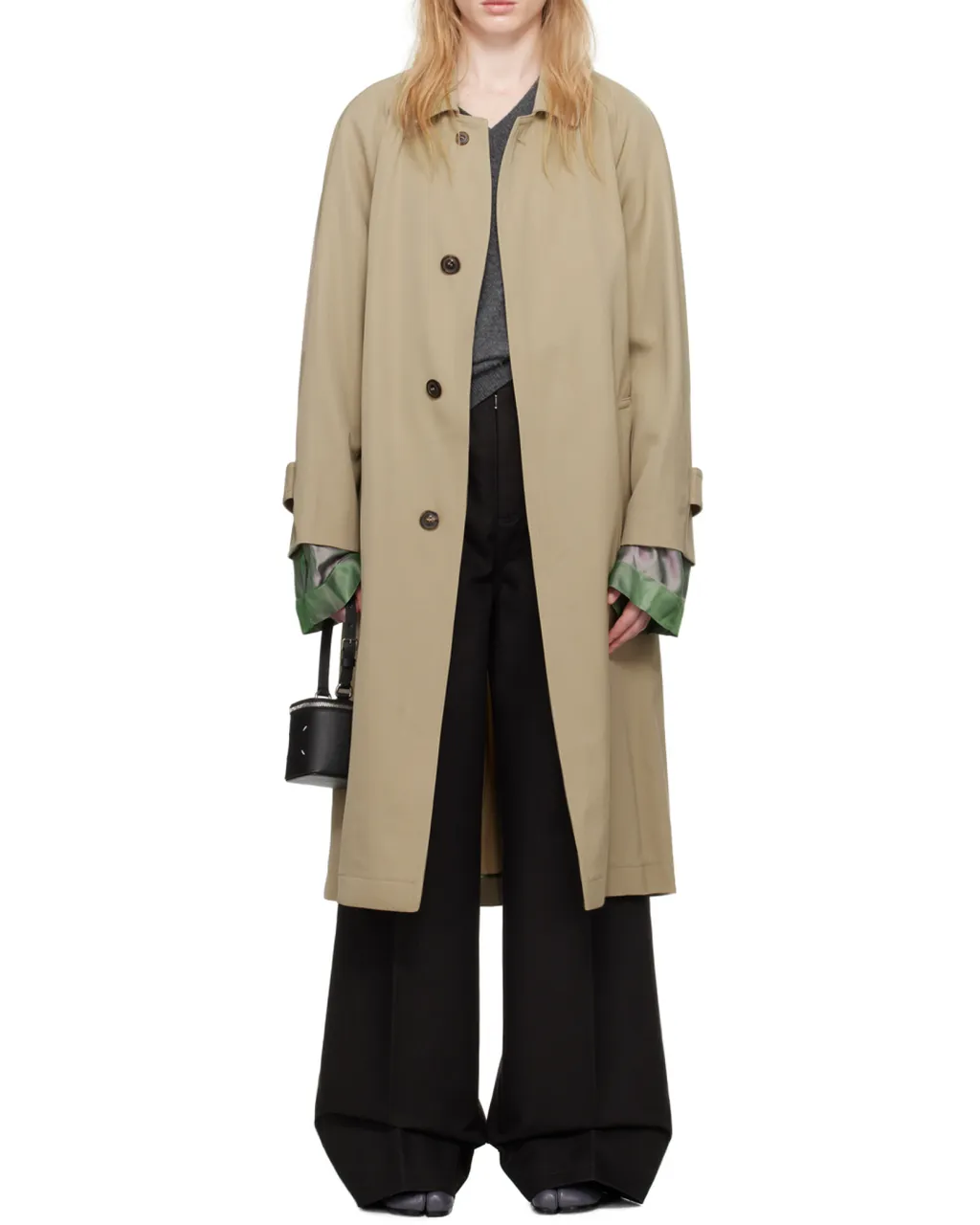 Maison Margiela Belted Sleeved Trench Coat