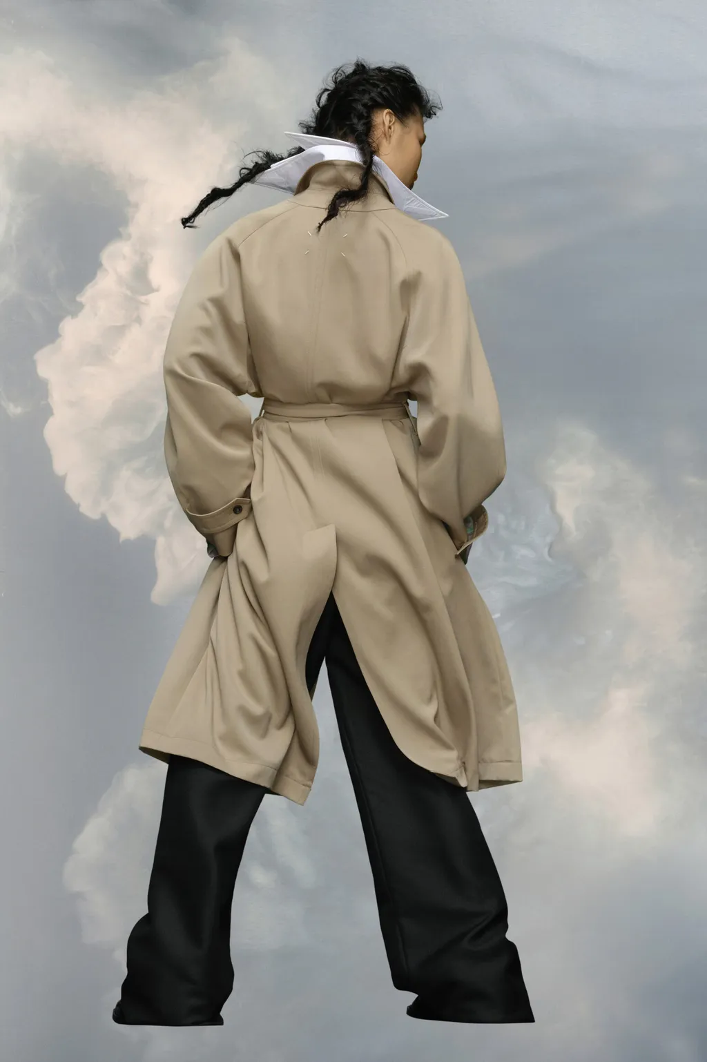 Maison Margiela Belted Sleeved Trench Coat
